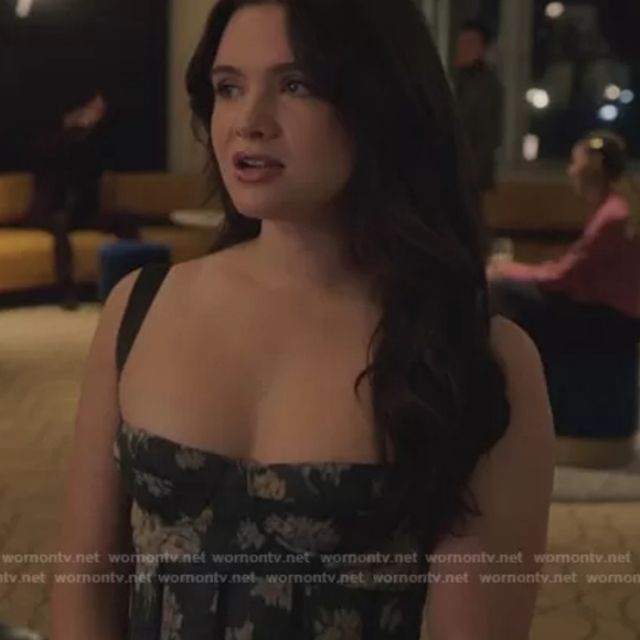 Brock COLLECTION Corseted Silk Floral Jacquard Dress Size 6 - Picture 7 of 14